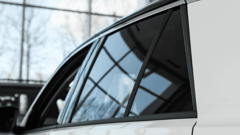 A car with ceramic window tint films
