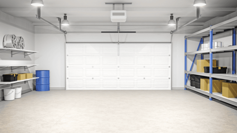 A clean garage