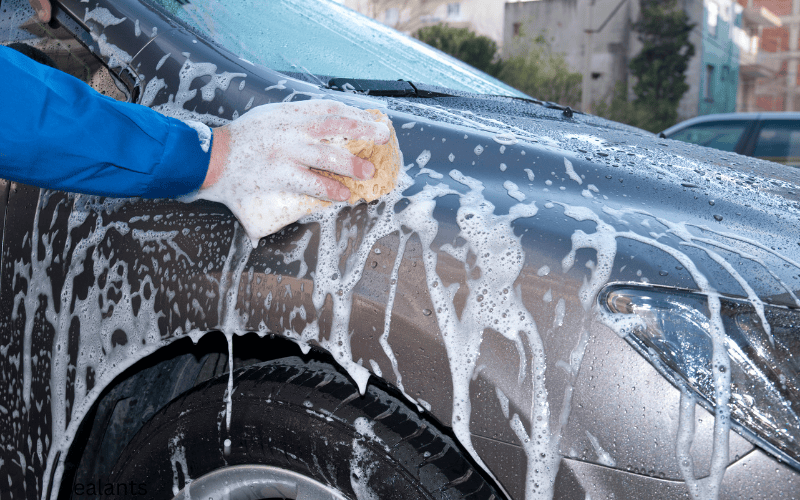 A car treated with sealants, offering long-lasting protection and a brilliant shine to maintain its pristine condition.