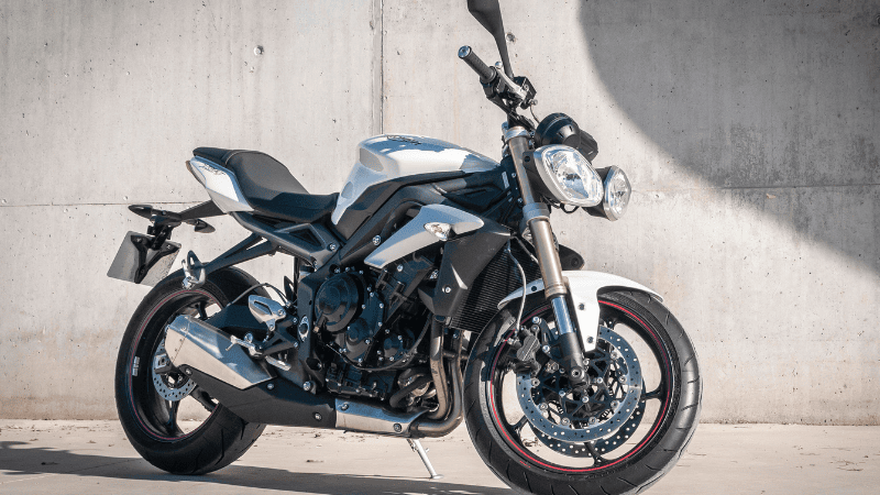 A motorbike with glossy Wraps