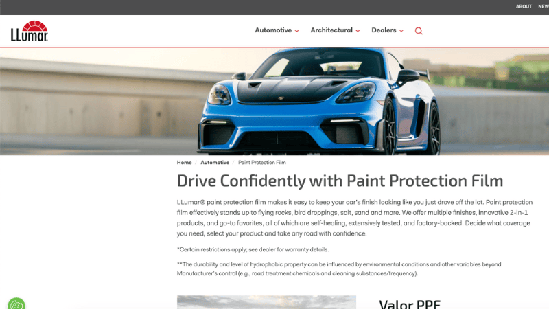 the official website of LLumar