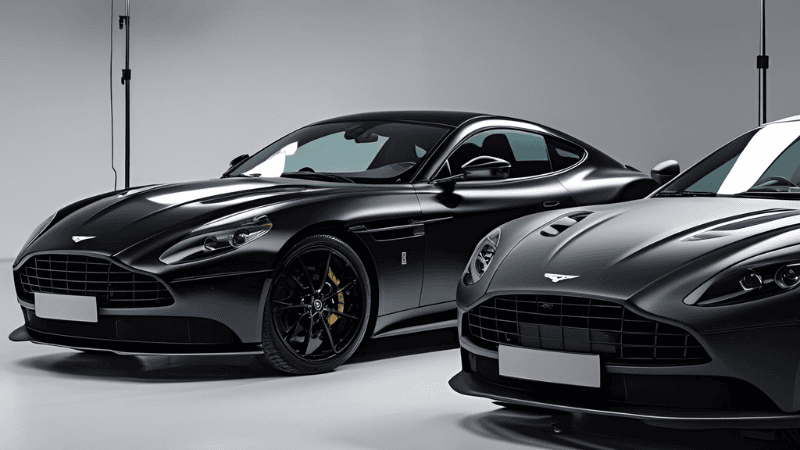 Satin Black vs Matte Black car