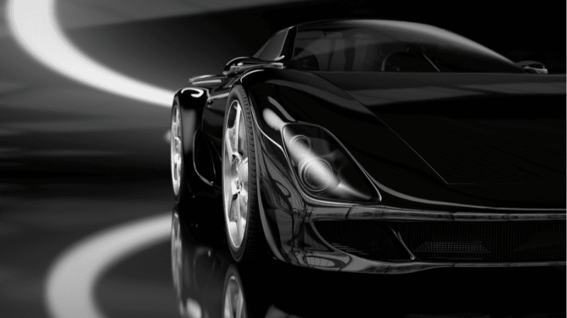 Vantablack Wrapped sports car