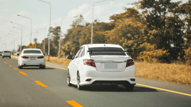 car on highway