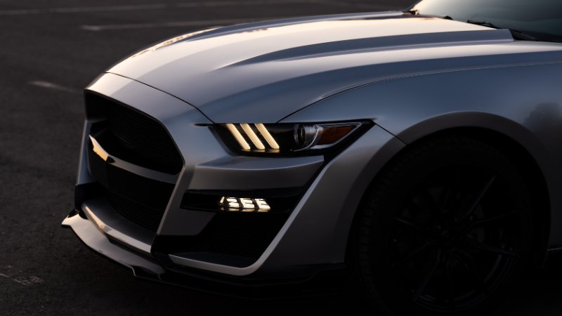 A car with high-quality PPF, which is TPU material.