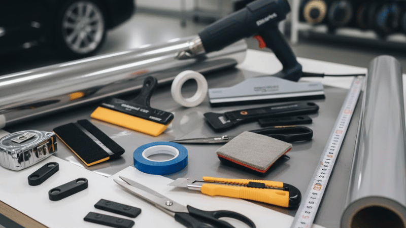 several tools for a DIY installation