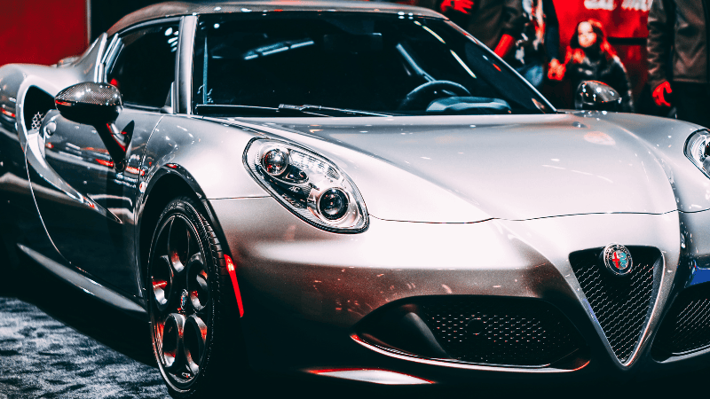 A car with 50% car window tint film