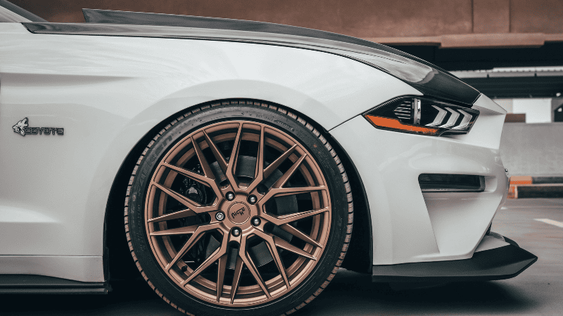 Fashionable car rim wrapped with vinyl wrap