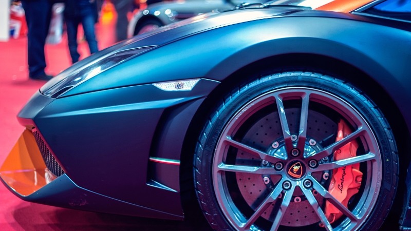Deep Space Blue Metallic Wrapped Car