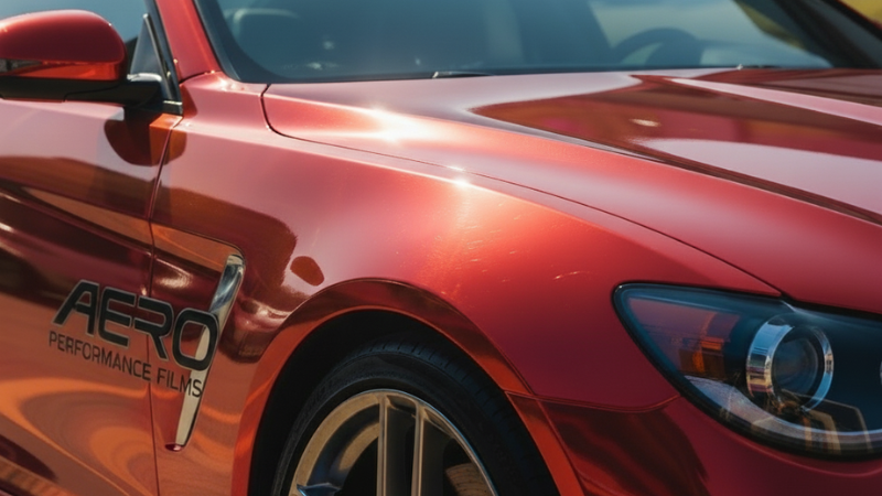 metallic car wrap for branding