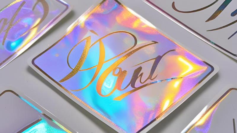 Holographic viny decals