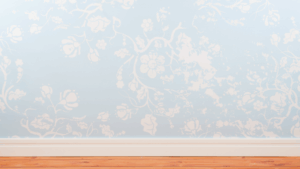 wall vinyl wrap with flower pattern