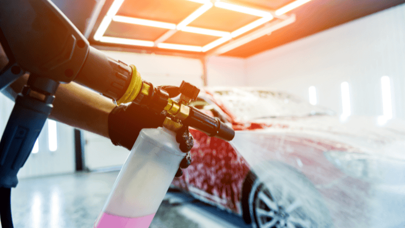 Wash using a pH-neutral or PPF-safe ca