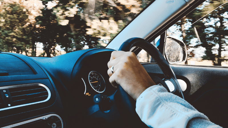 Driving a car with one hand
