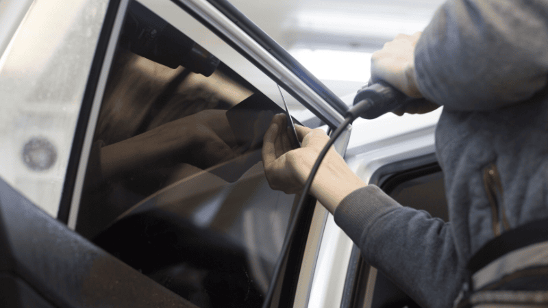 Installation of car window film