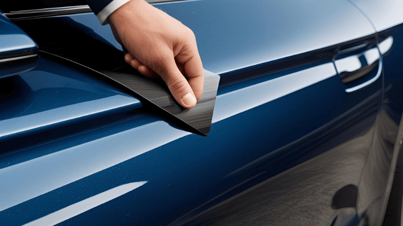 Scraping ppf-fitted vehicles with sharp objects