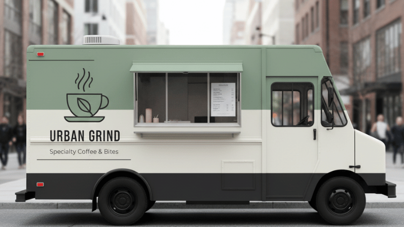 food truck wrap with Cohesive Color