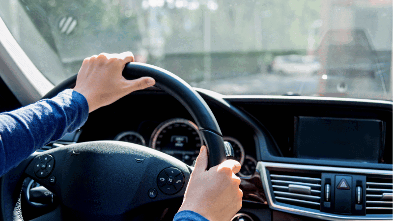 windshield window tint film on the car