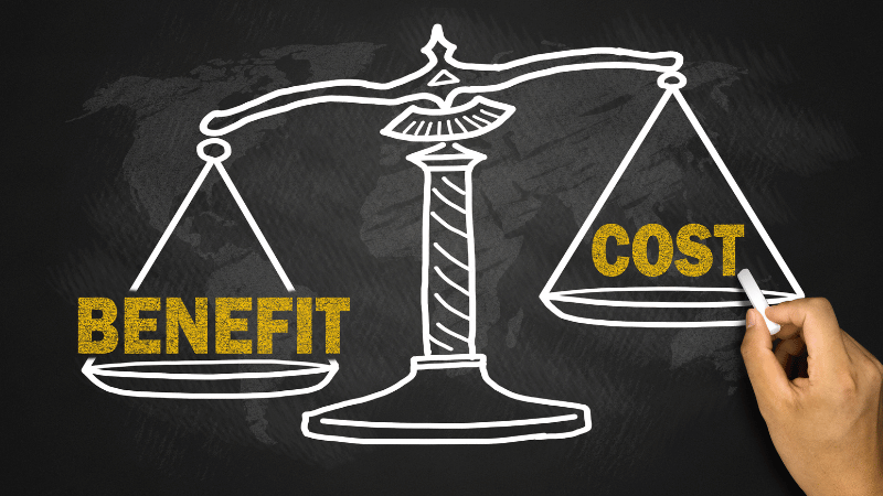 Cost and benefit
