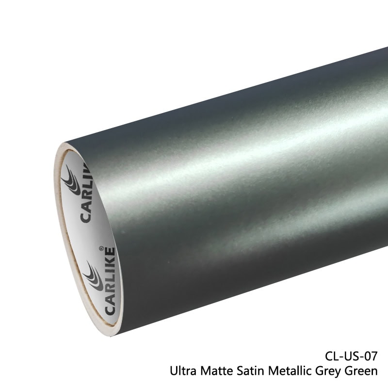 Ultra Matte Satin Metallic Grey Green Vinyl Wrap
