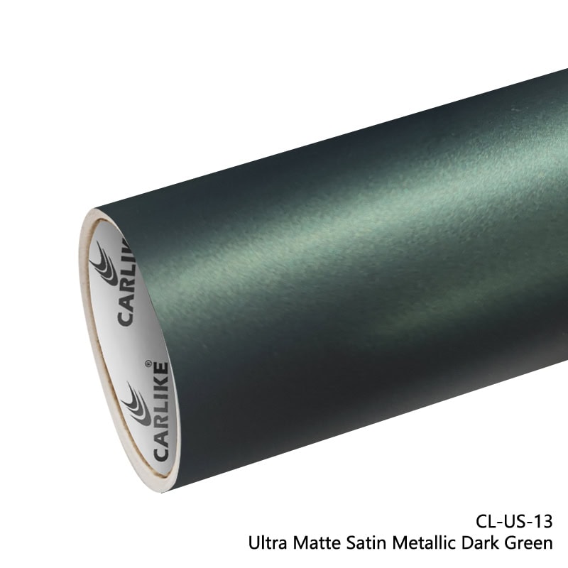 Ultra Matte Satin Metallic Dark Green Vinyl Wrap
