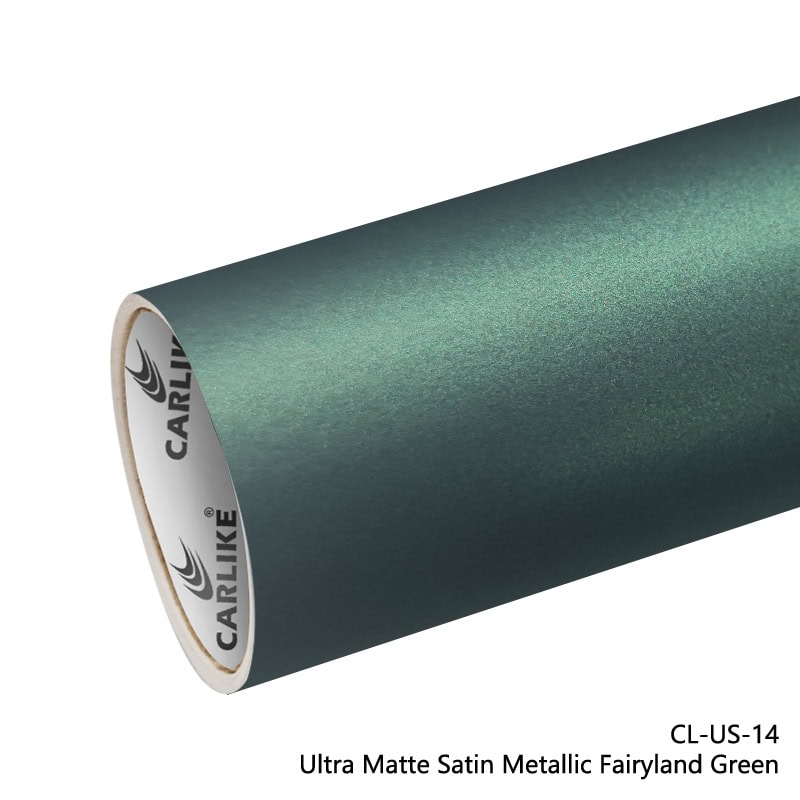 Ultra Matte Satin Metallic Fairyland Green Vinyl Wrap