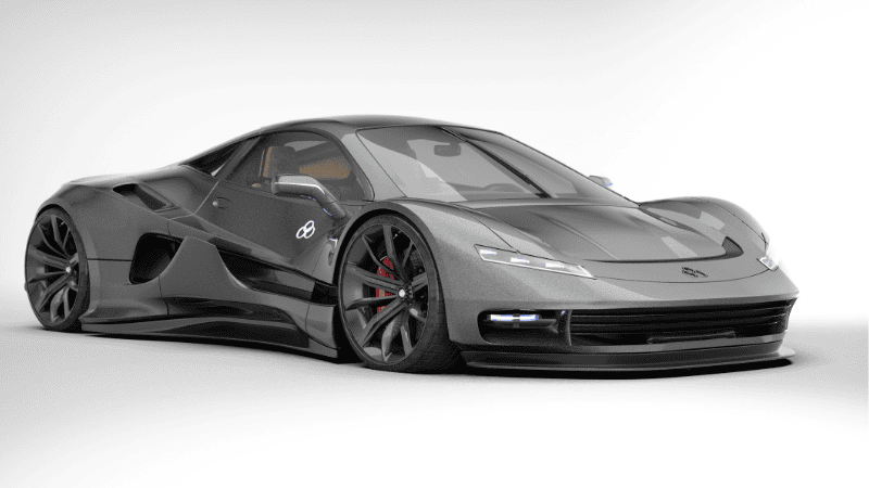A luxury car with satin car wraps