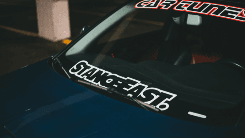 Decals on a vehicle window