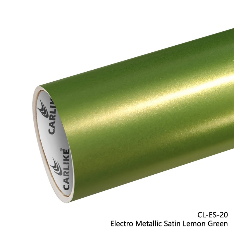 Electro Metallic Satin Lemon Green