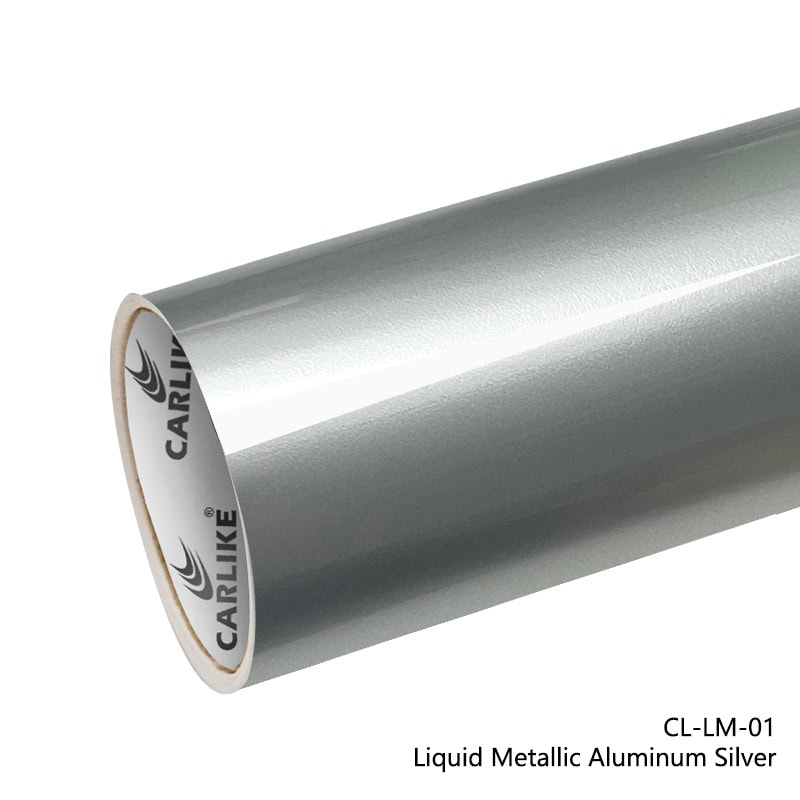Liquid Metallic Aluminum Silver
