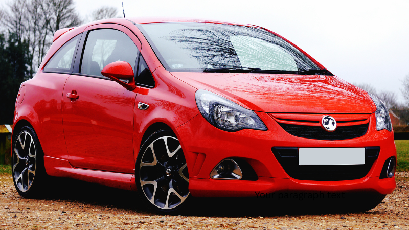  a new red car