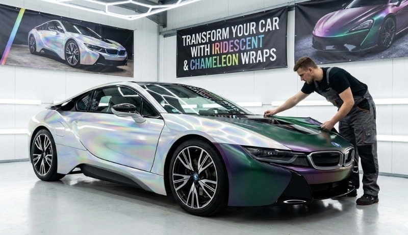 An Iridescent Car Wrap