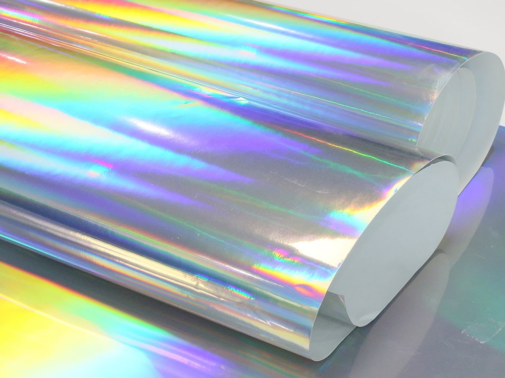 Holographic self adhesive vinyl
