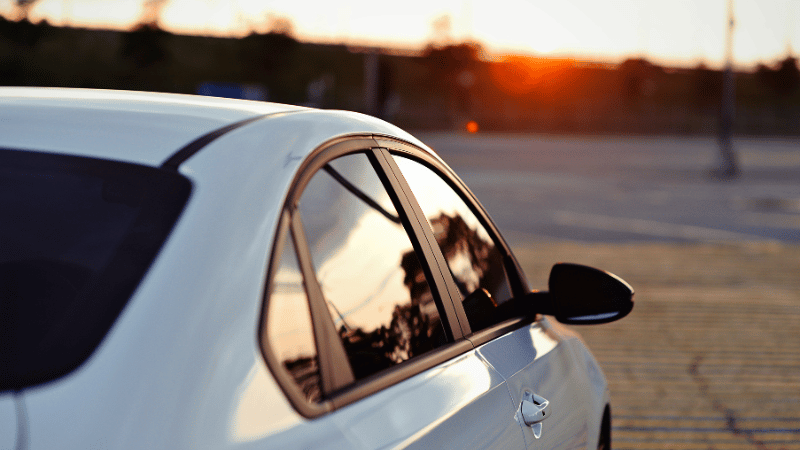 Tinting windows helps protect the vehicle interior from UV rays.