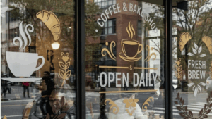 Vinyl Decals on the glass wall