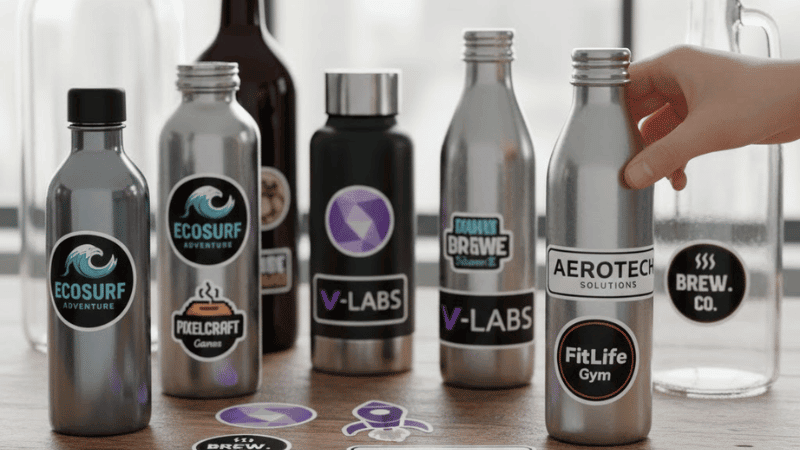 Custom vinyl Stickers for brand promotion