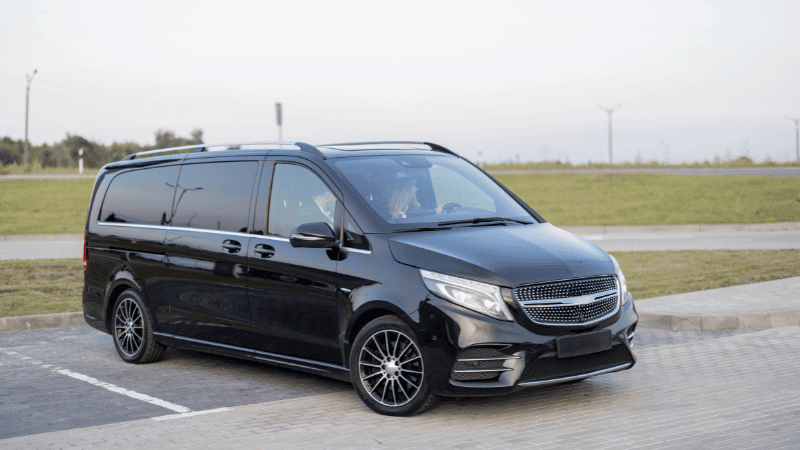 delivery vehicle with darker tints